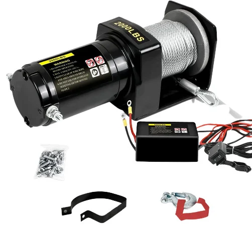 Accesorii si Consumabile ATV - Troliu ATV 907 kg – motor 12V, sufa 15 m, raport reductor 150:1