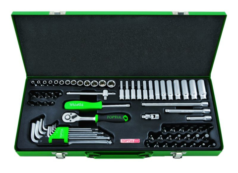 Scule și Unelte Moto - Trusă de scule TOPTUL – 72 piese, 1/4", profesională