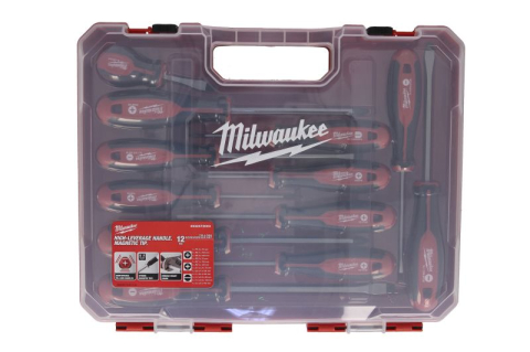 Trusă șurubelnițe Milwaukee – 12 buc, PH / PZ / SL, în cutie plastic [3]