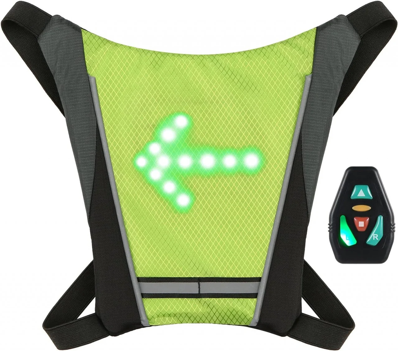 Accesorii - Vestă semnalizare LED cu acumulator reîncărcabil USB | Vestă vizibilitate