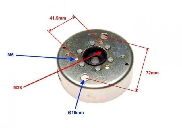 Volantă magnetou scuter Yamaha / Minarelli / Aprilia – compatibil motoare 2T [1]