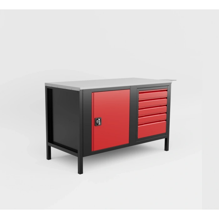 industrial-workbench-1500mm-5-drawers-cabinet [2]