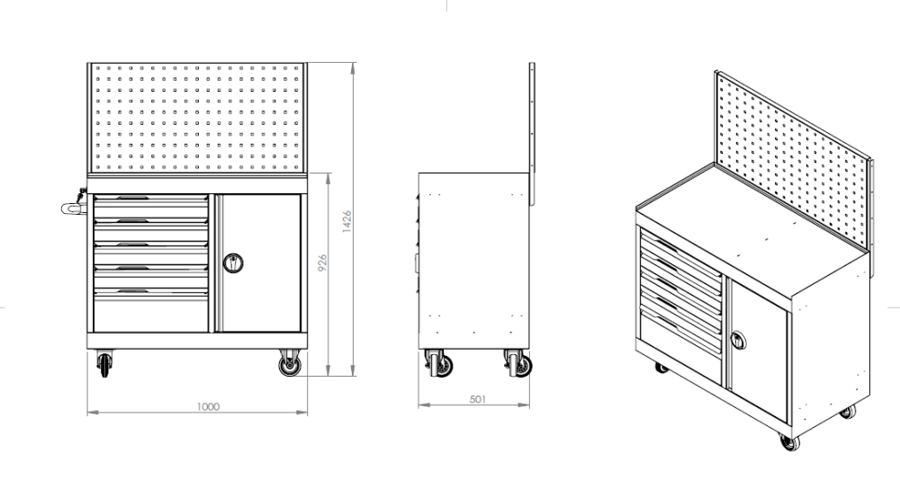 carucior-atelier-5-sertare-dulap-lateral-panou-perforat [2]