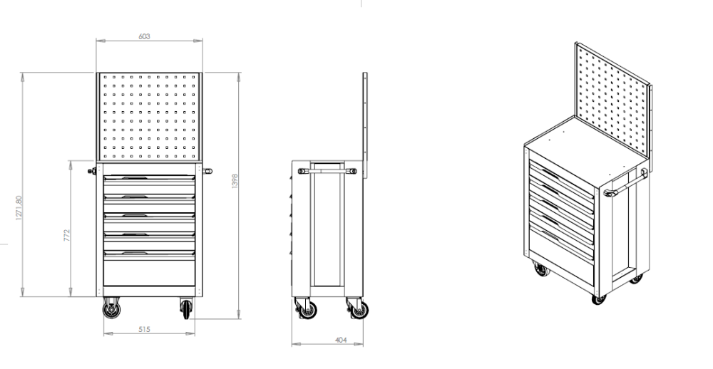 carucior scule 7 sertare heavy duty abs pvc r100 [2]