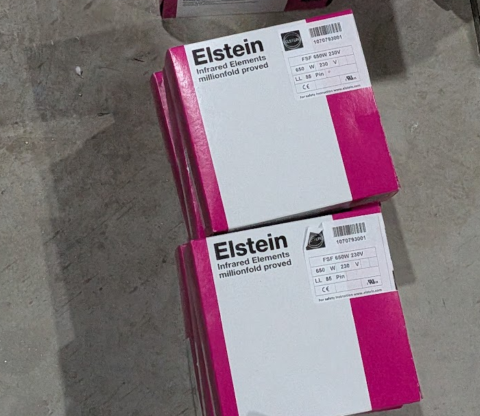 Rezistenta ceramica infrared Elstein FSF 800W 230V 122x122 putere mare [2]