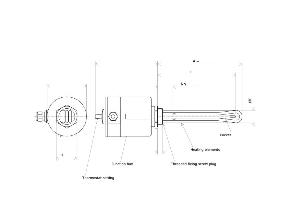 Custom flanged electric heater for industrial tank [5]