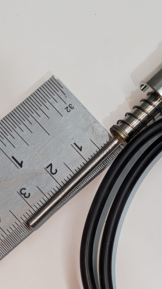 Termocuplu tip J, Ø2.8 mm, imersie 35 mm, mufă 2 pini [1]