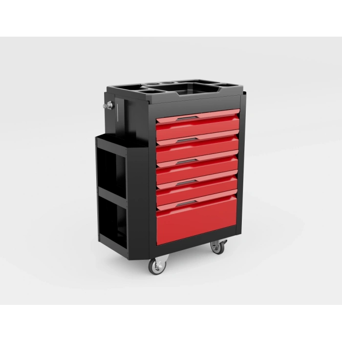 Carucior Atelier cu 5 sertare - carucior-atelier-5-sertare-compartimente-laterale-fabricatie-proprie