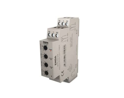 SSR & Relays & Contactor - ENDA ATRL02-UV Right-Left Timer Relay 90-250V Dual 10A