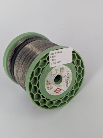 Sarma rotunda - rescal-80-20-i25fcr-resistance-wire-0-5mm