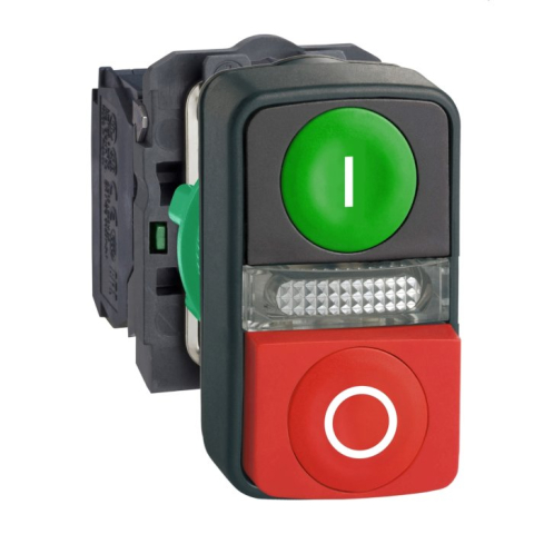 Industrial electrical components - schneider-double-push-button-green-red-22mm-24v