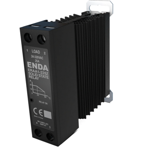 SSR & Relays & Contactor - ENDA ERAA1-240Z Solid State Relay SSR 40A 90-240V AC DIN Rail