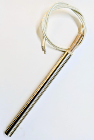 Rezistenta cartus Ø12.5×245 mm, 230 V / 900 W, cu cablu 1000 mm. Produs Caldor din otel protejat [3]