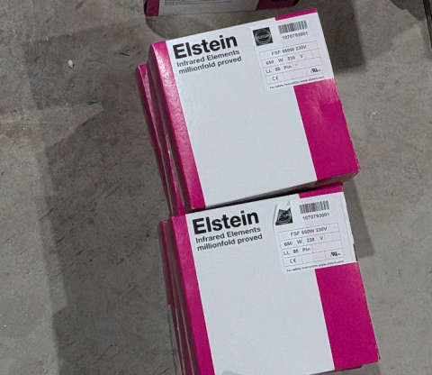 Rezistenta ceramica infrared Elstein FSF 800W 230V 122x122 putere mare [1]