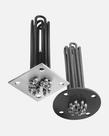 Immersion Heaters - Custom flanged electric heater for industrial tank