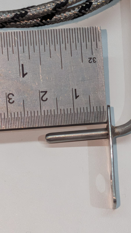 Termocuplu tip J pentru manifold, Ø4 mm, imersie 20 mm, cablu 1 m [1]