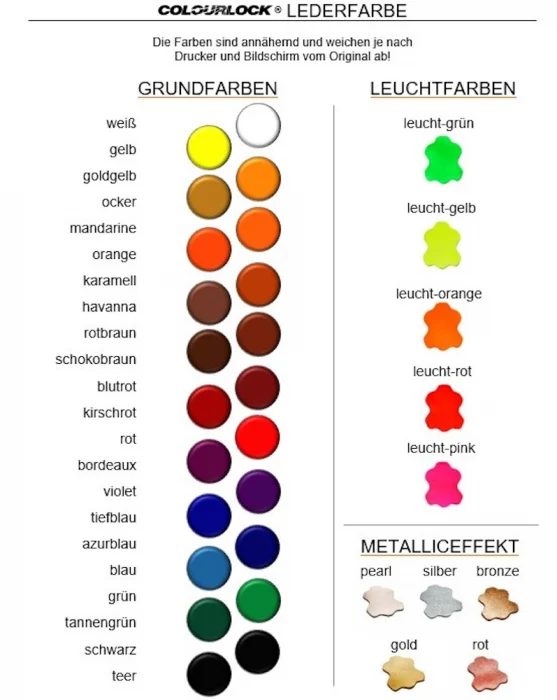 Colourlock Leather Colour, pigmenti baza vopsea piele [2]