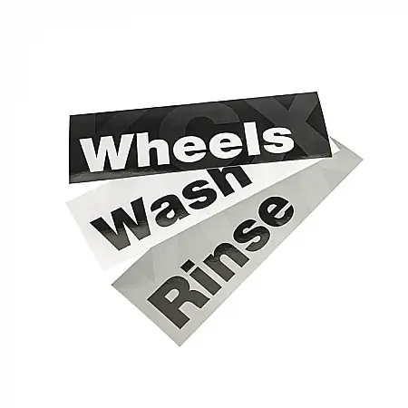 Accesorii - Bucket Labels, Autocolante galeată (Rinse, Wash, Wheels)