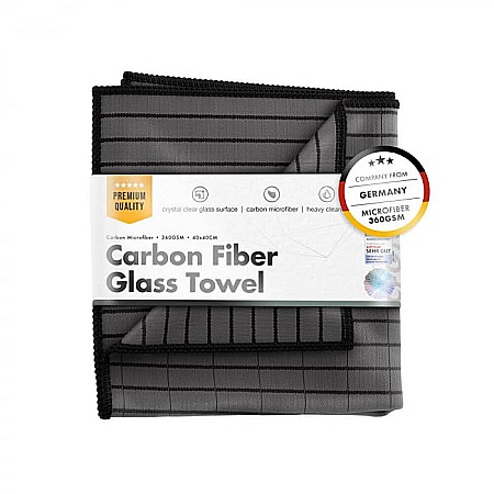 Lavete si Prosoape - Carbon Fiber Glass Towel, lavetă microfibră cu carbon pentru sticlă, 360GSM, 40×40cm