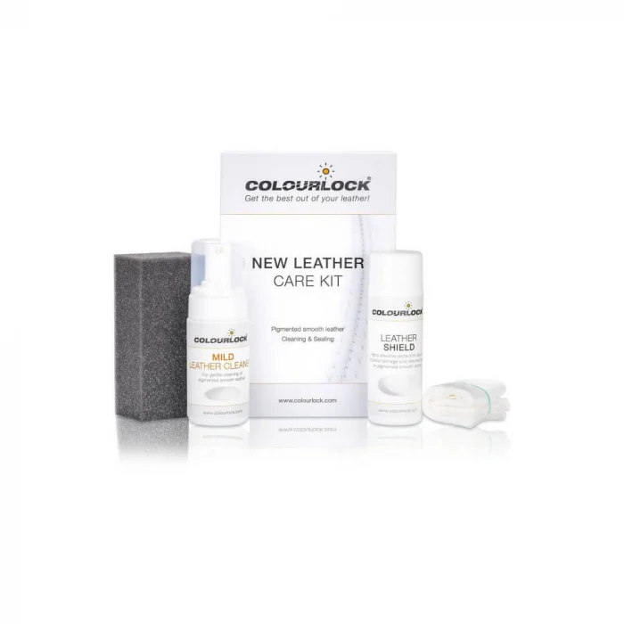 Detailing - Colourlock New Leather Care Kit cu Leather Shield set curățare și protecție piele, 125ml/150ml