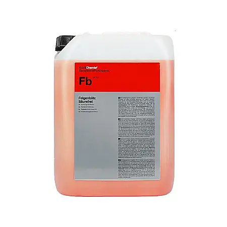 Jante - Fb - Felgenblitz saurefrei, soluție curățare jante neutră cu indicator roșu, 19 kg