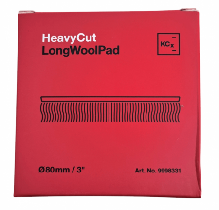 Pad-uri si bureti polish - LongWoolPad - Disc polish cu blană naturală, 80 mm