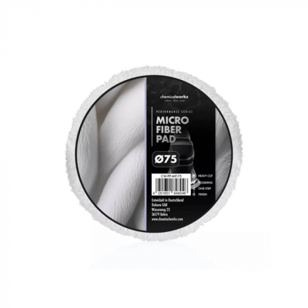 Pad-uri si bureti polish - Microfiber Pad - Disc polish abraziv cu microfibră, alb