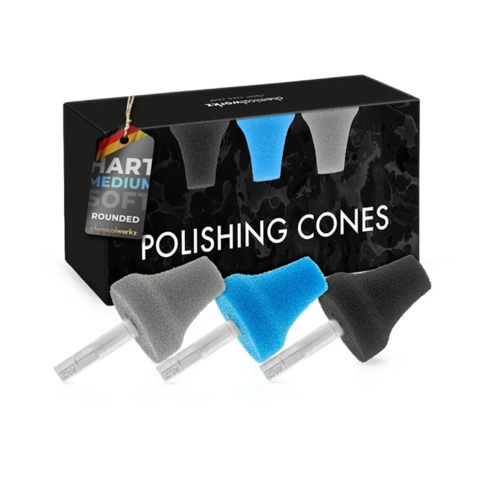 Detailing - Polishing Cones Rounded - Set bureți polish conici rotunjiți