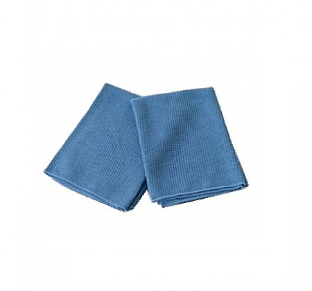 Lavete si Prosoape - Prosop microfibra gofrat cu absorbtie mare, albastra, 80x55 cm, set 2 buc