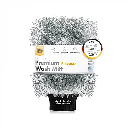Lavete si Prosoape - Viscose Wash Mitt 1400GSM, mănușă microfibră spălare auto, 28×18×5cm