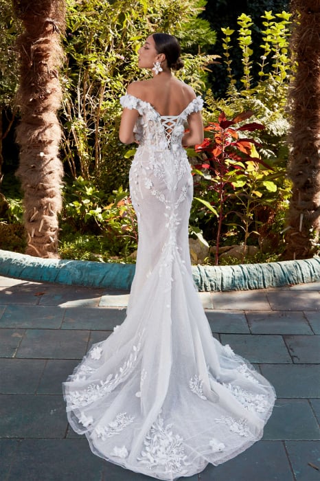 3D floral lace mermaid wedding dress [7]