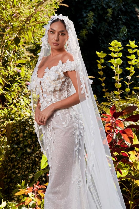 3D floral lace mermaid wedding dress [3]