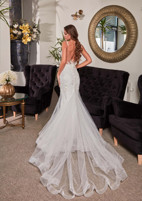 3D lace mermaid wedding dress [5]