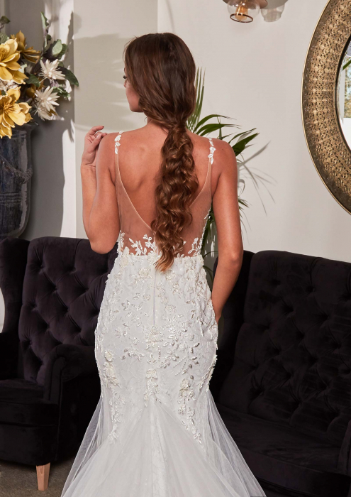3D lace mermaid wedding dress [4]