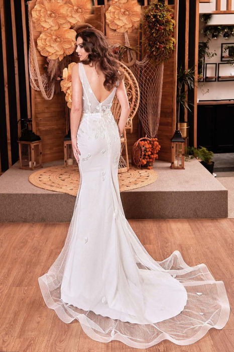 SPARKLING GLITTER TULLE MERMAID WEDDING DRESS [4]