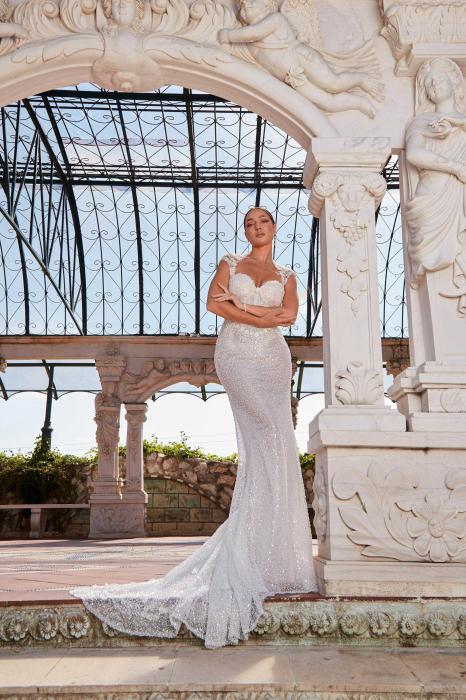 Luxury sparkling mermaid wedding dress [1]