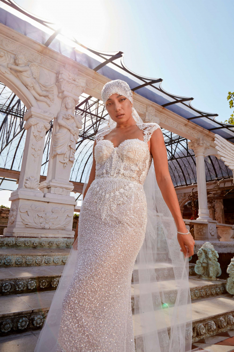 Luxury sparkling mermaid wedding dress [8]