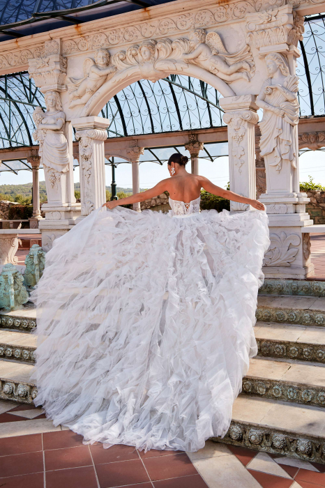 lace mermaid wedding dress with overskirt [8]