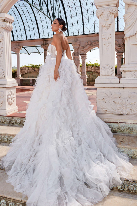 lace mermaid wedding dress with overskirt [9]