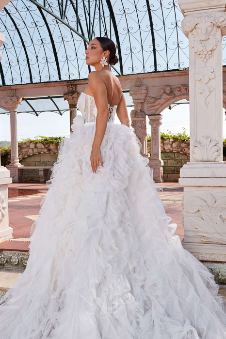 lace mermaid wedding dress with overskirt [10]