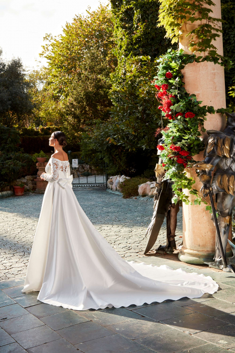 Elegant a-line wedding dress [8]