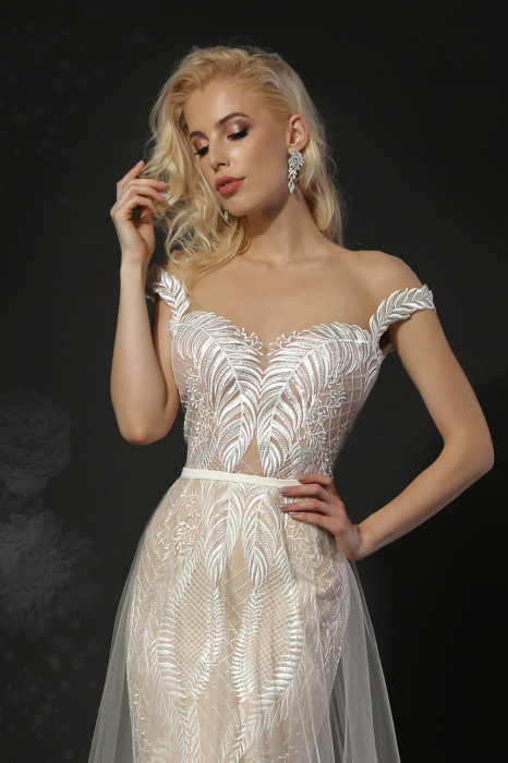 Calista- Mermaid wedding dress with detachable skirt [4]