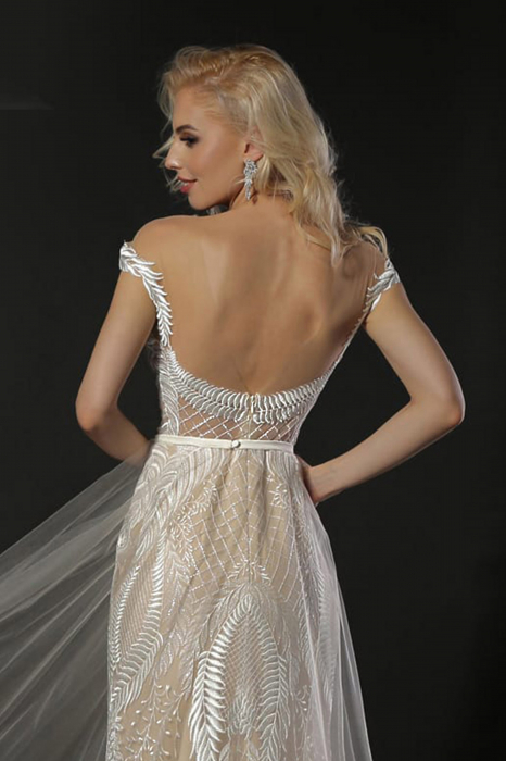 Calista- Mermaid wedding dress with detachable skirt [2]