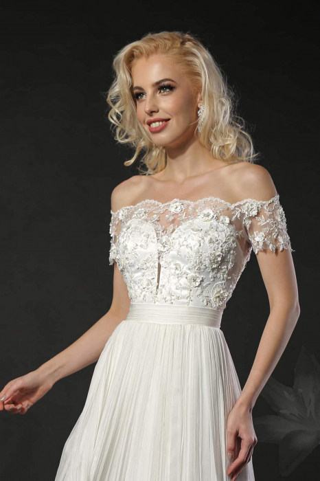 Celeste- Romantic pure silk wedding dress [1]