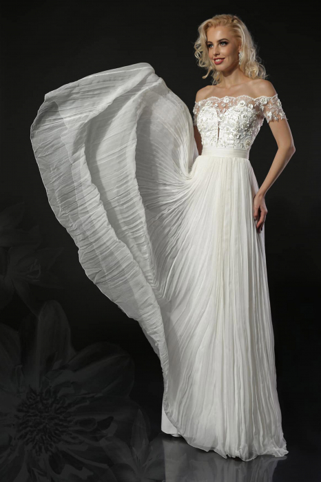 Celeste- Romantic pure silk wedding dress [4]
