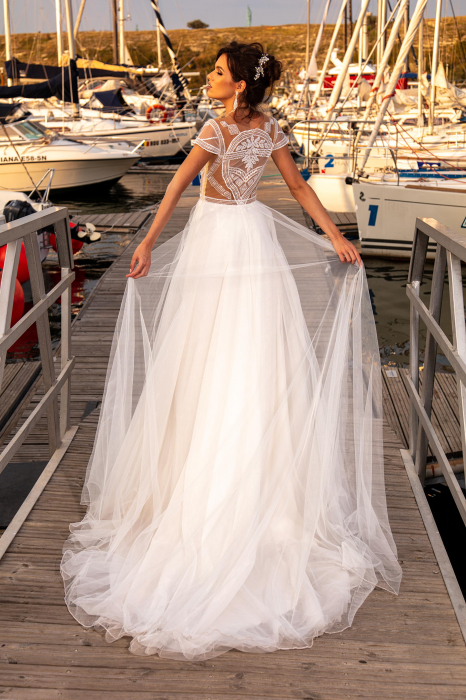 Crystal- Lace & tulle light wedding dress [2]