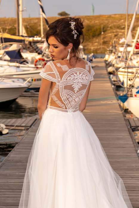 Crystal- Lace & tulle light wedding dress [3]