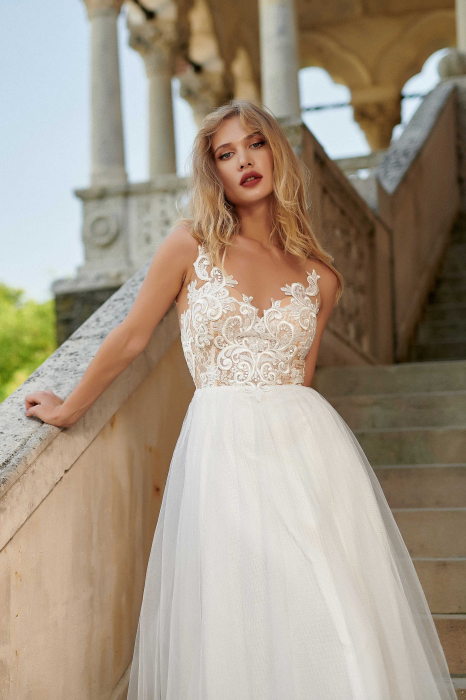 Daciana- Lace & tulle A-line wedding dress [3]
