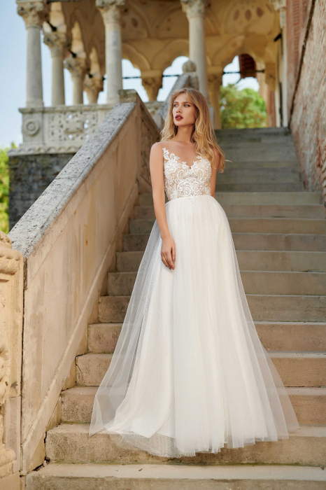 Daciana- Lace & tulle A-line wedding dress [2]