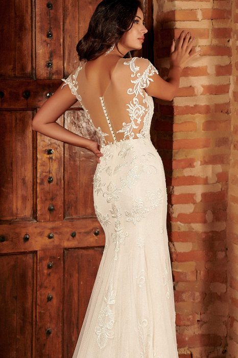 Classic Lace Mermaid Wedding Dress [6]